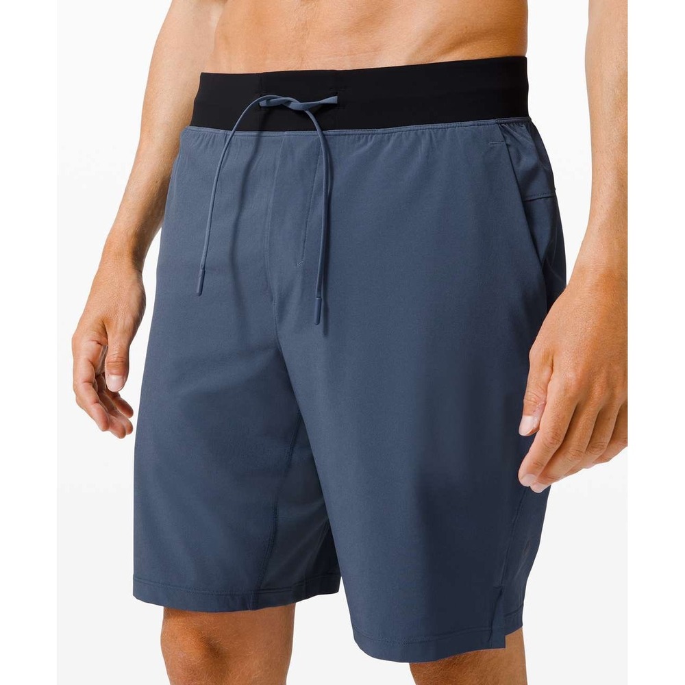 Lululemon Mens THE Short 9 Inch Blue Gray Training Athletic Shorts Size Medium